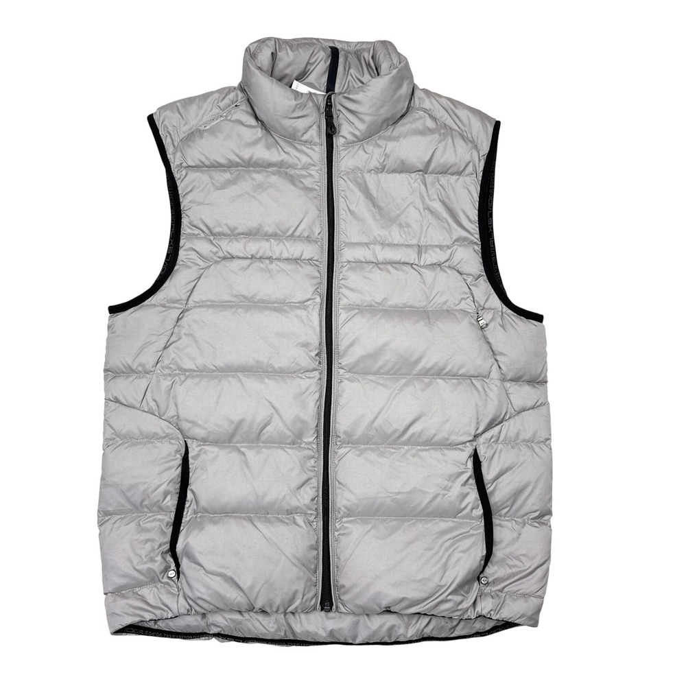 Ralph‎ Lauren RLX Puffer Vest Mens Size Large Gray Duck Down Feathers Golf NEW